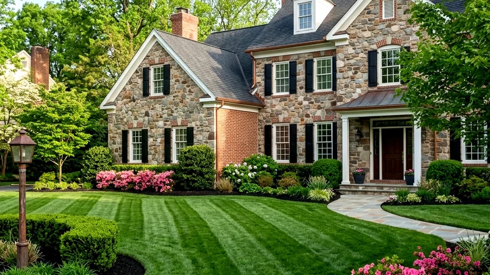 Perfect green lawn